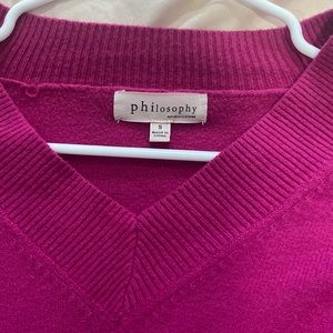 Hot pink philosophy sweater